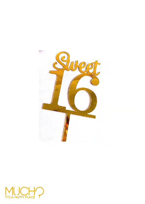 Sweet 16 Cake Topper