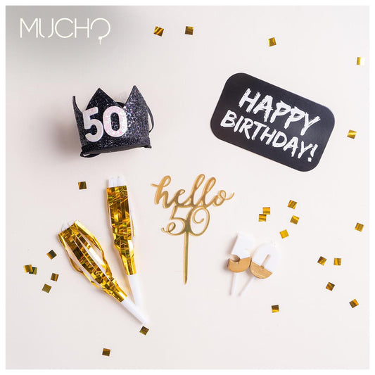 Hello 50 Cake Topper