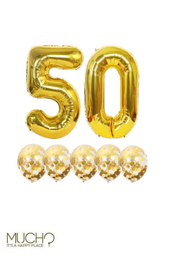 50th Balloons Bunch