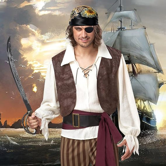 Pirate Head Scarf Cosplay for Halloween Costume Party