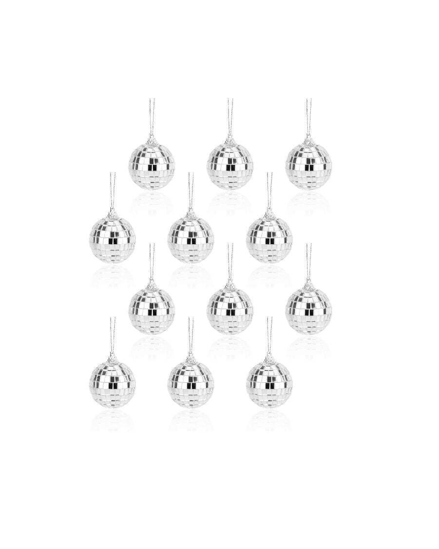 Disco Glass Ball 3 cm (Pack of 12)