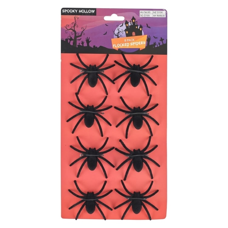 Small Velvet Spiders (Pack of 8)