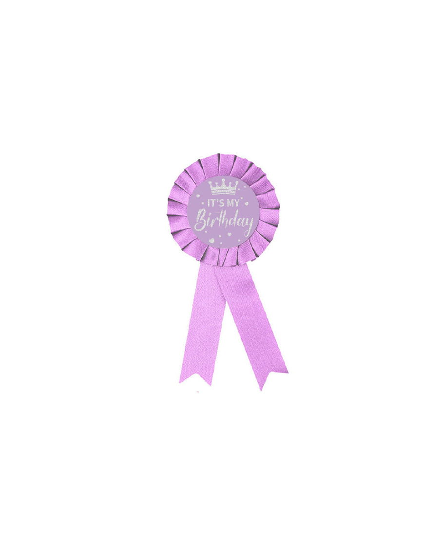 Purple Happy Birthday Pin