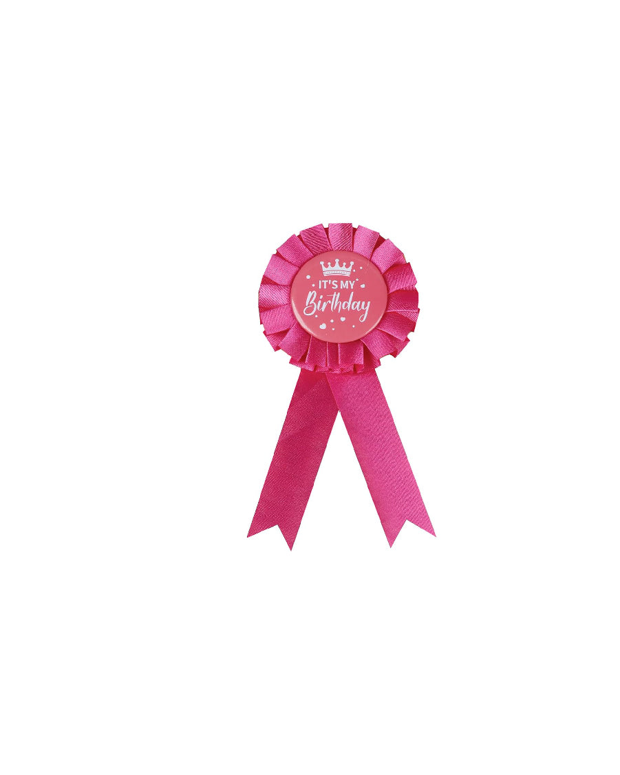 Pink Happy Birthday Pin