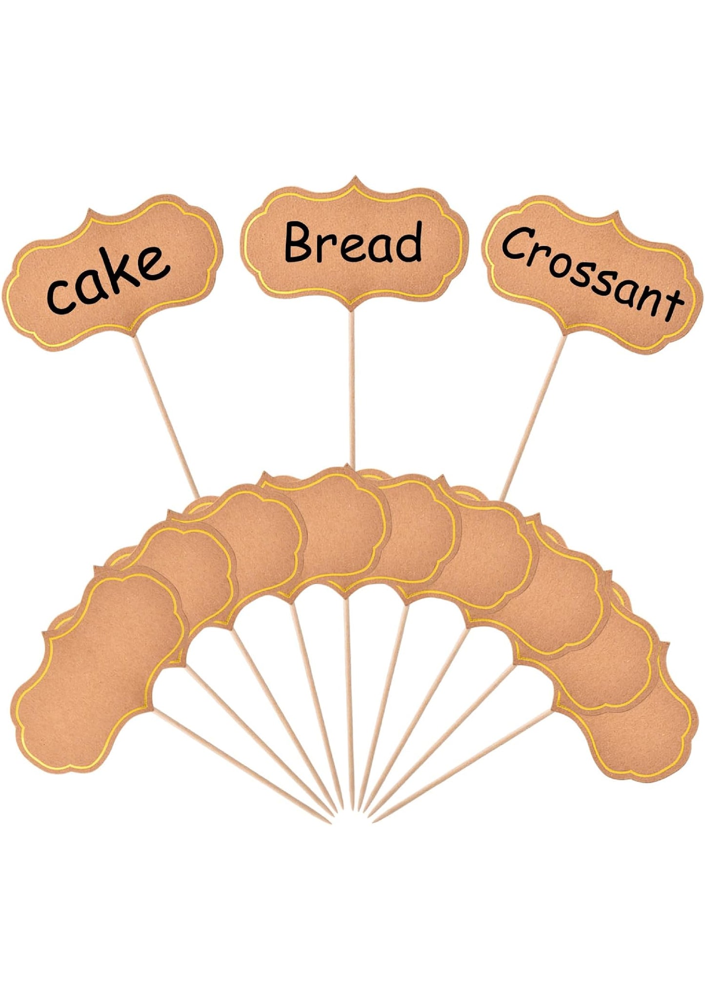 Cheese, Food Markers for Buffet Labels Food Tags Blank Toothpick Flags Appetizer Signs Chalkboard Cupcake Toppers