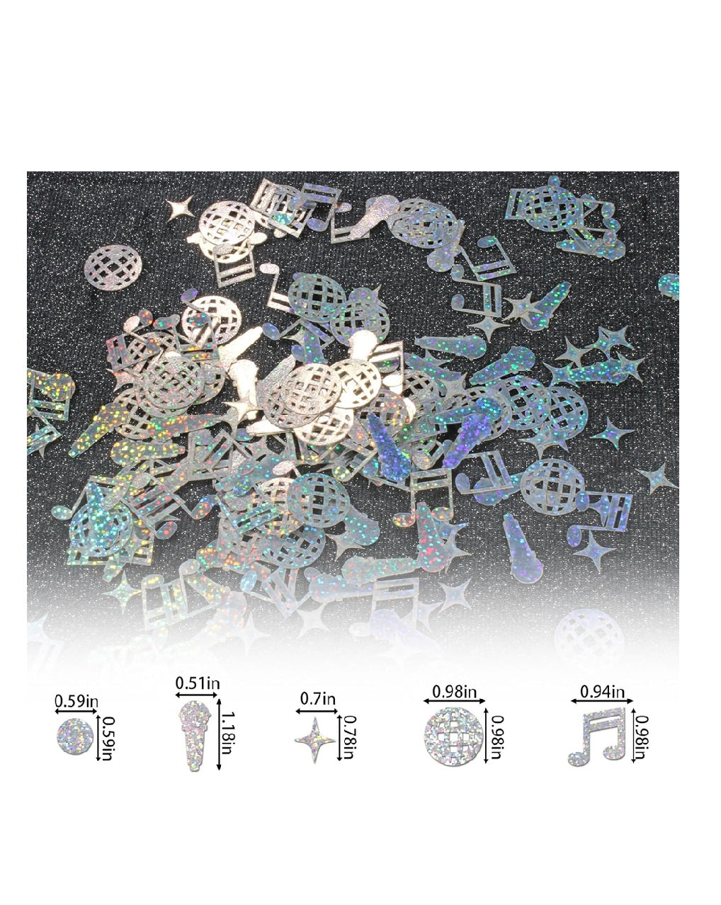 Glitter Music Table Confetti