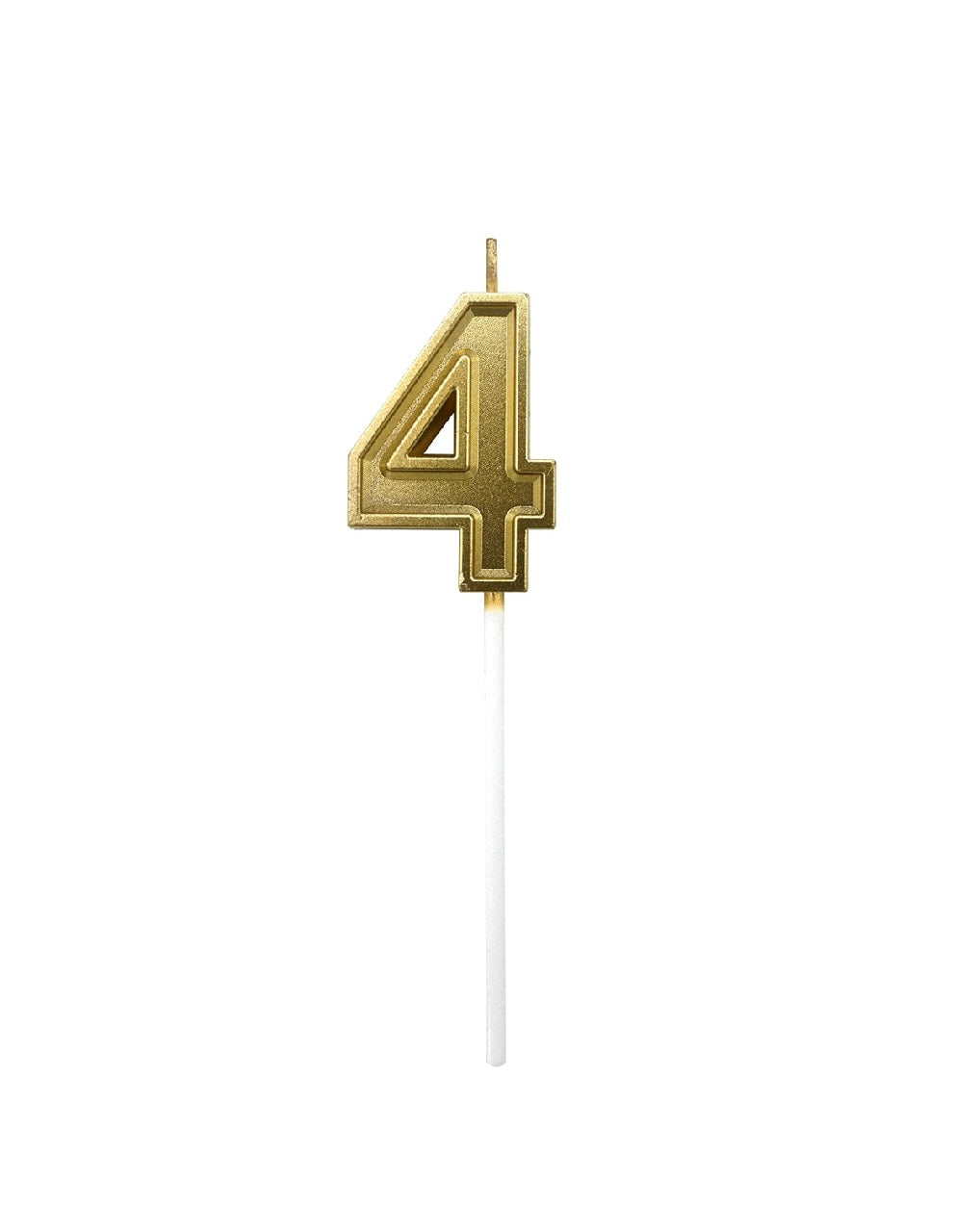 Number Candles Gold