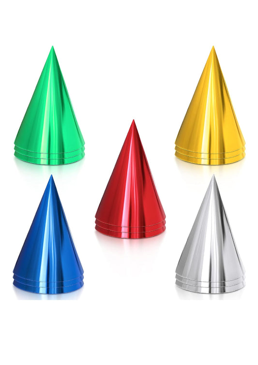 Metallic Birthday Hat (10 Pieces)