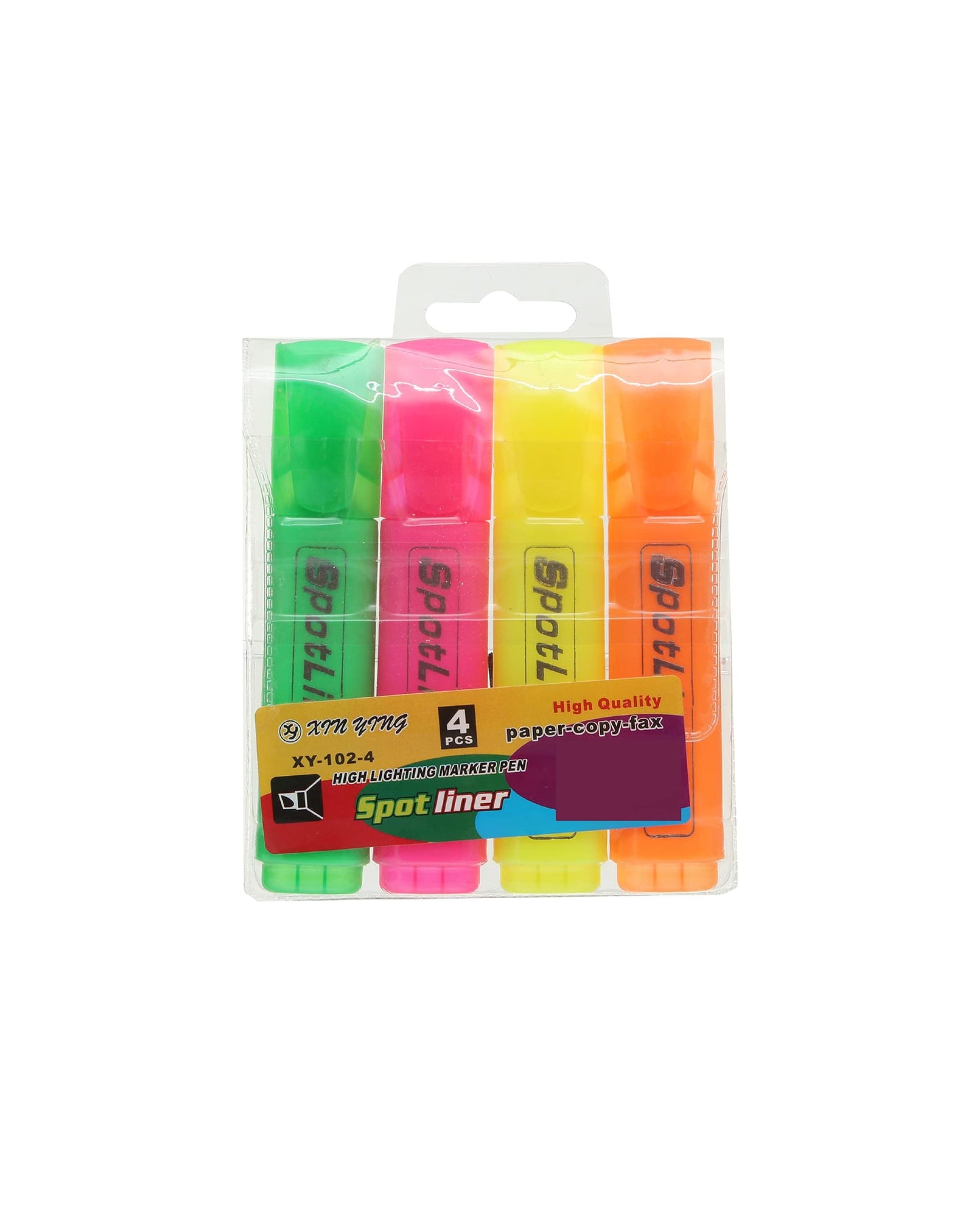 Neon Colors Highlighters (Pack of 4)
