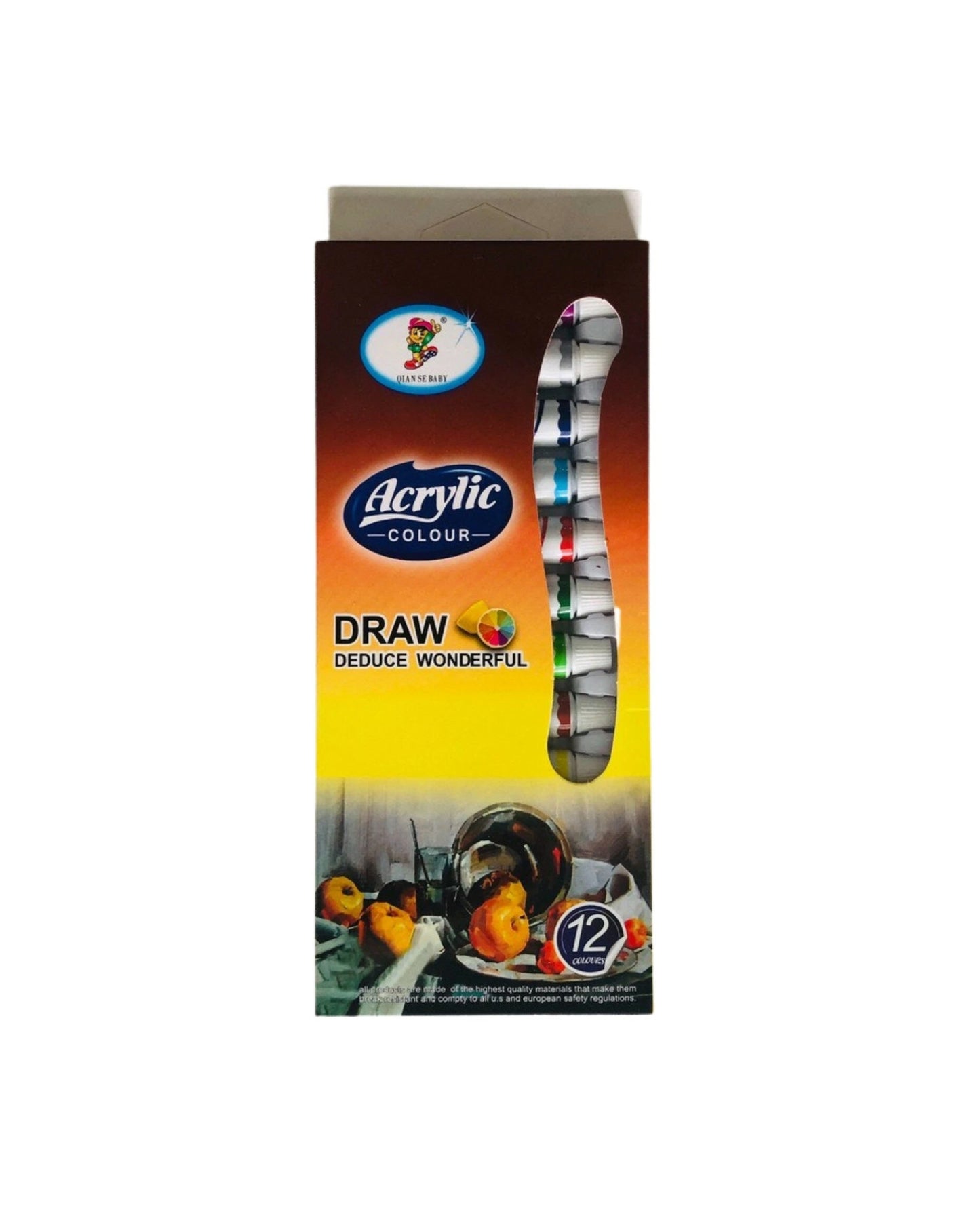 Acrylic Colour (Pack of 12)
