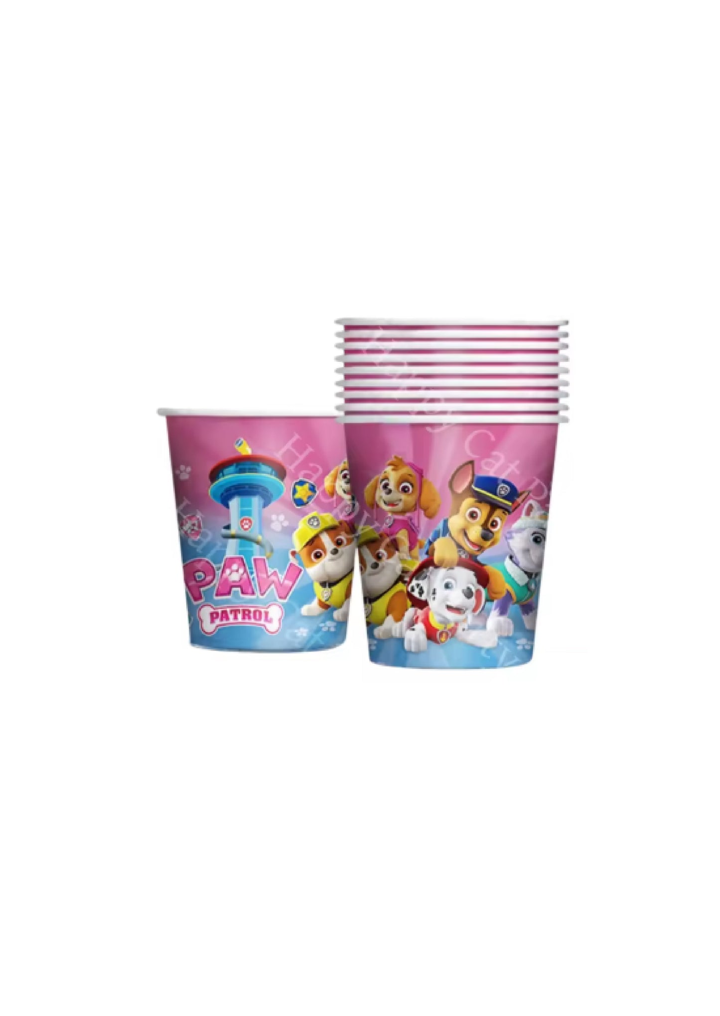 Pink Paw Patrol Cups