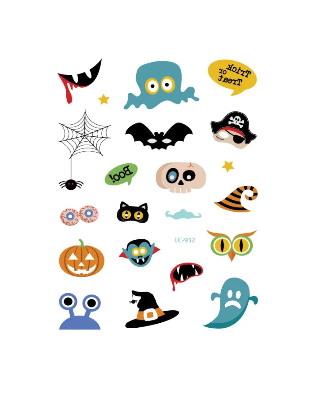 وشم الهالوين (عبوة من قطعتين)
