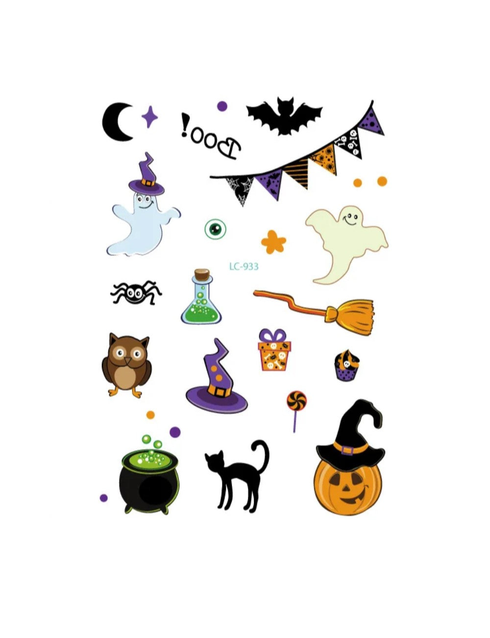 وشم الهالوين (عبوة من قطعتين)