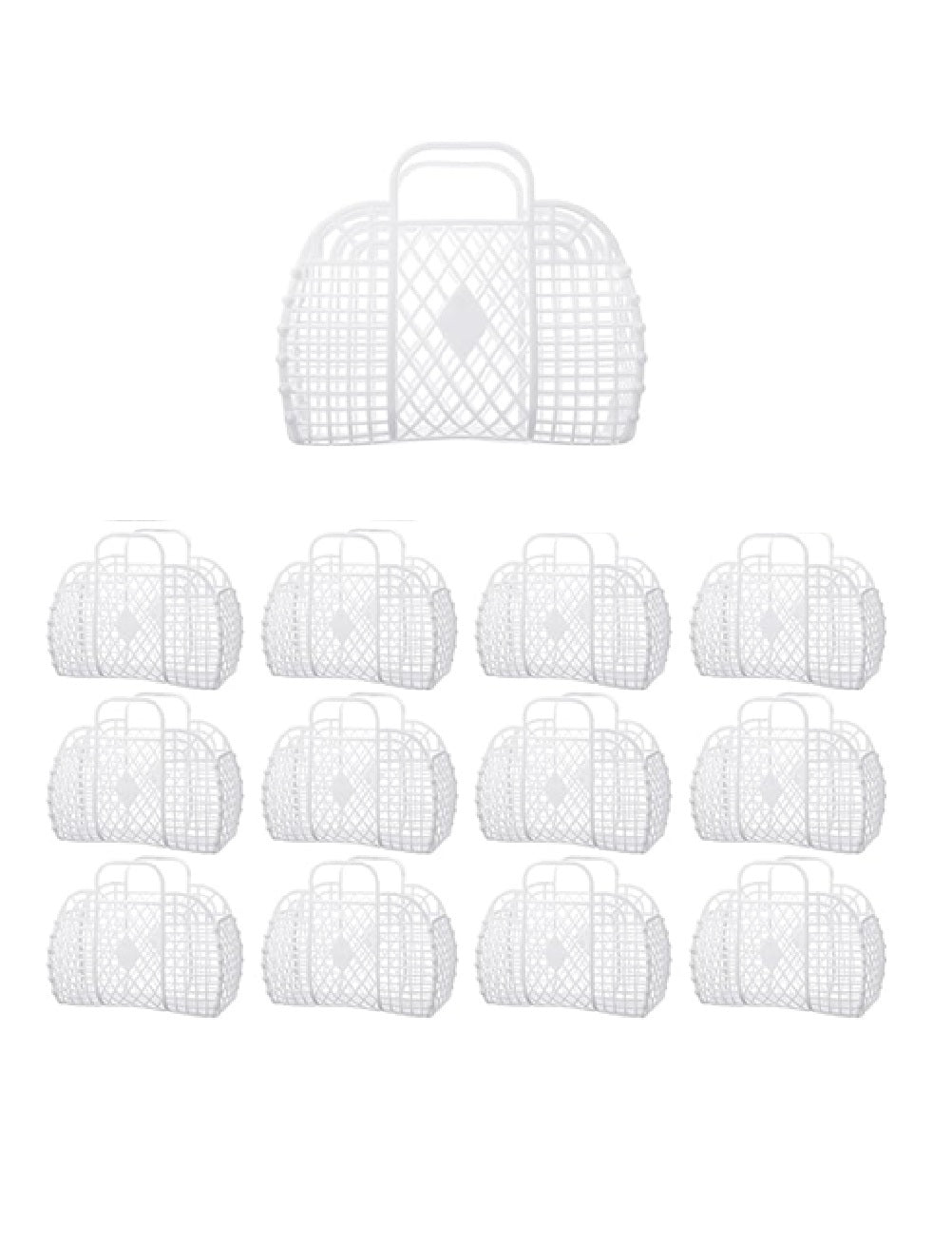 White Jelly Bags (12 Pc)
