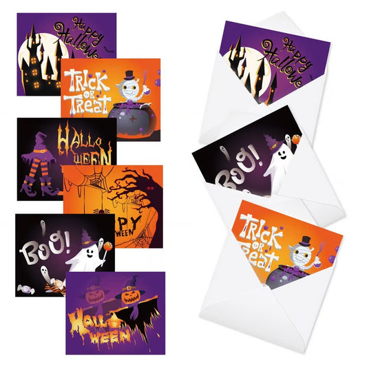 Halloween Invitation Cards (Pack of 6)