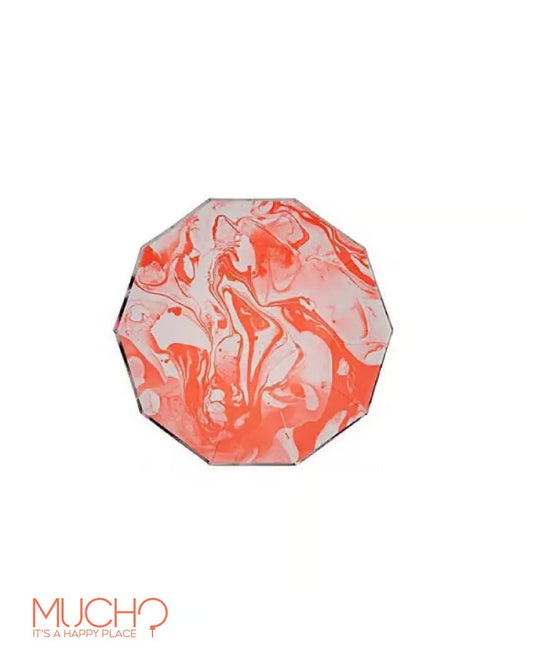 Orange Watercolor 7 inch plates