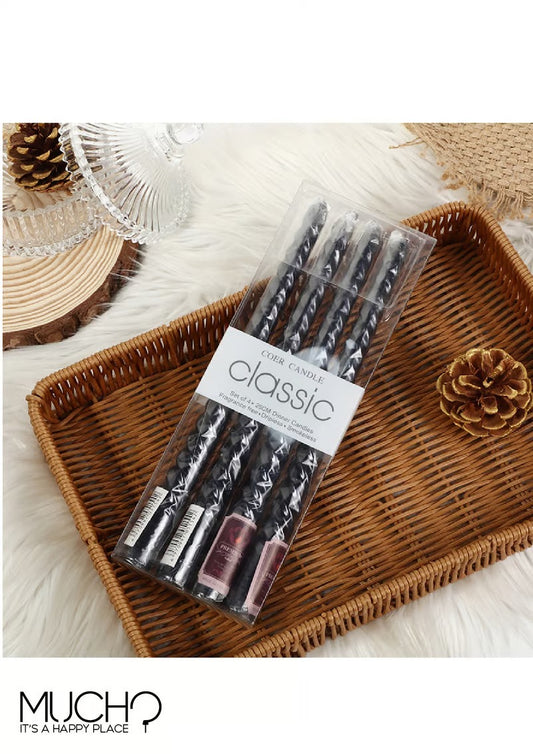 Twist Black Candles Pack