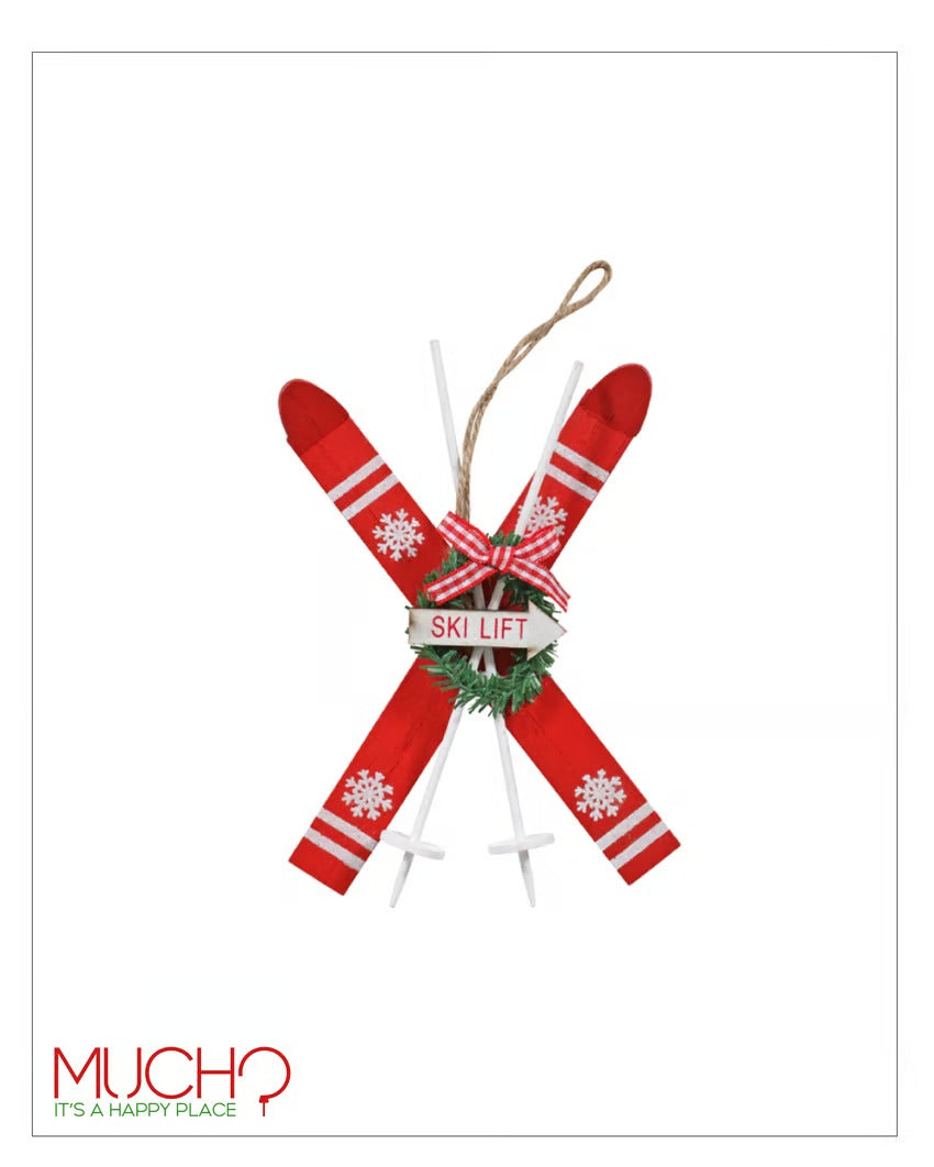 Holiday Ski Ornaments