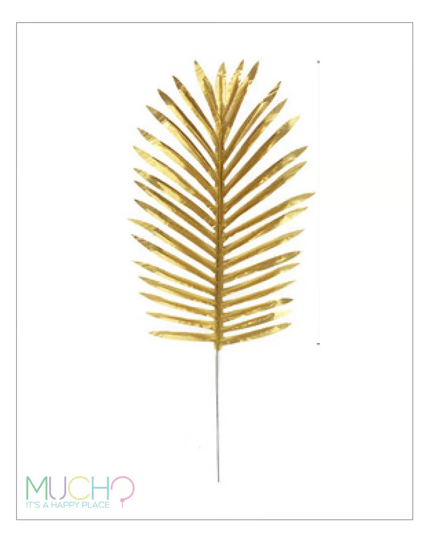 Gold Tropical Leaf Set
