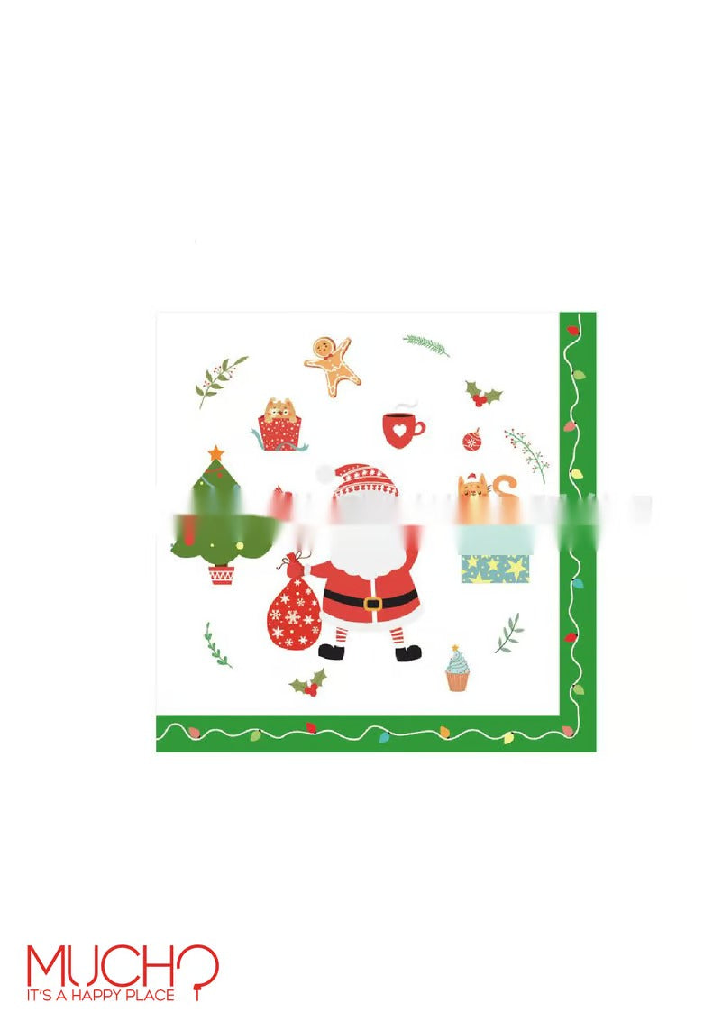 Colored Christmas Napkins