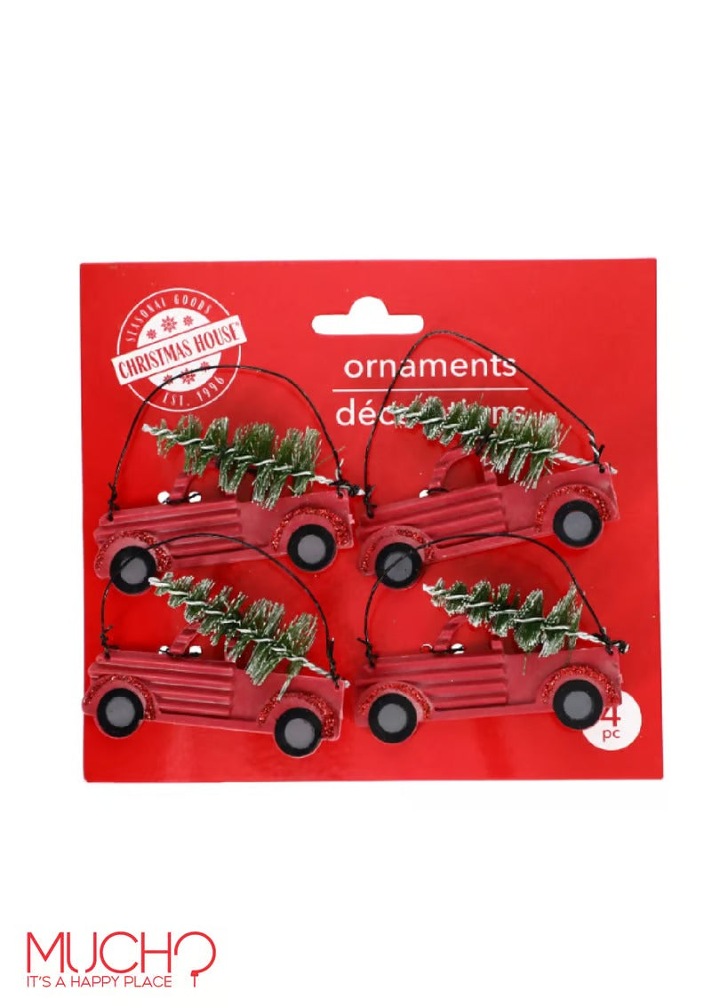 Trucks Ornaments (Pack of 4)