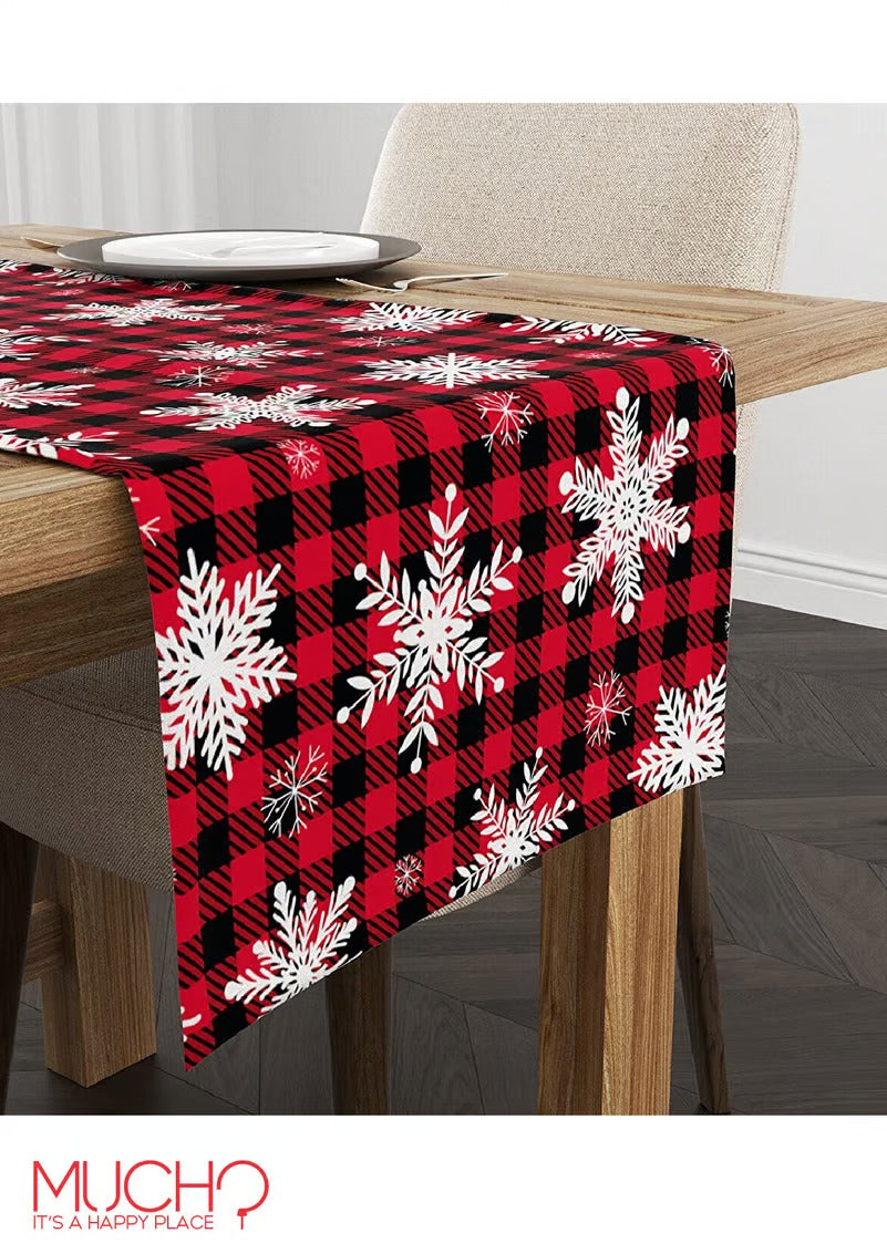Christmas Snow Flakes Runner