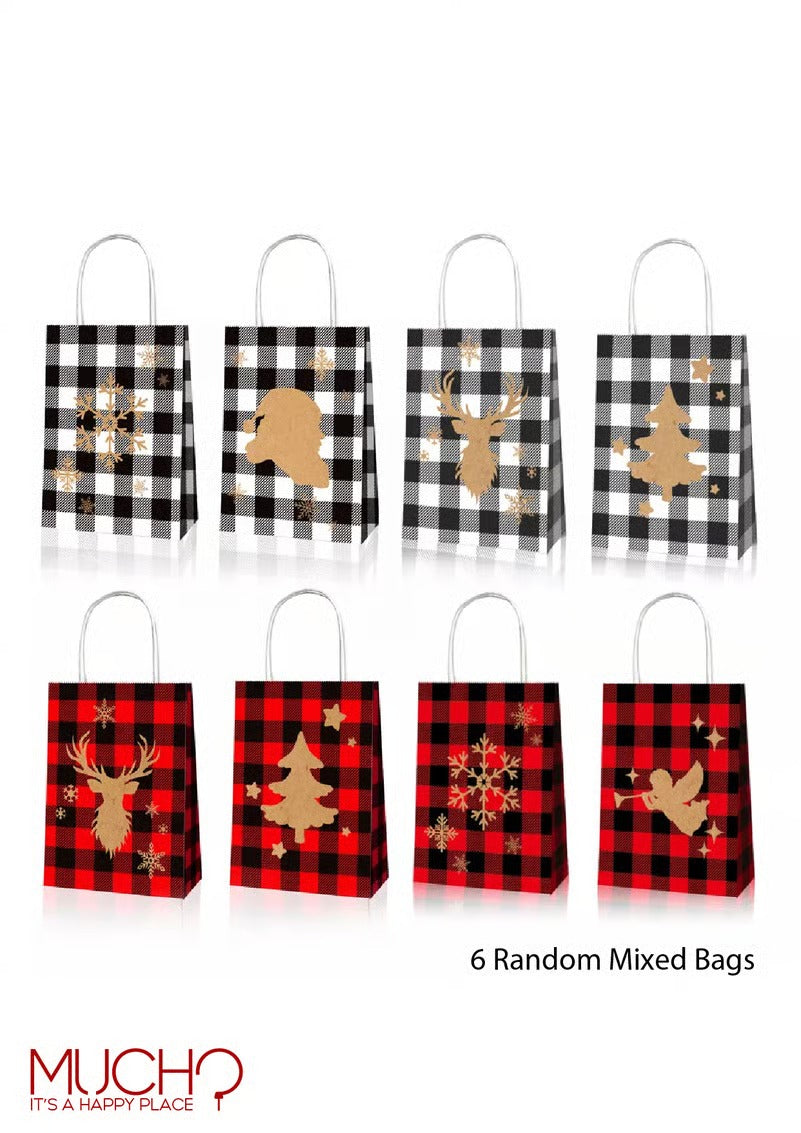 Christmas Gift Bags Pack( 6 Pieces)