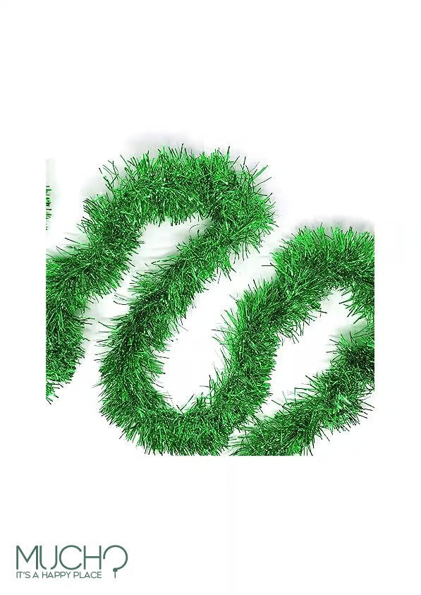 Green Tinsel Garland