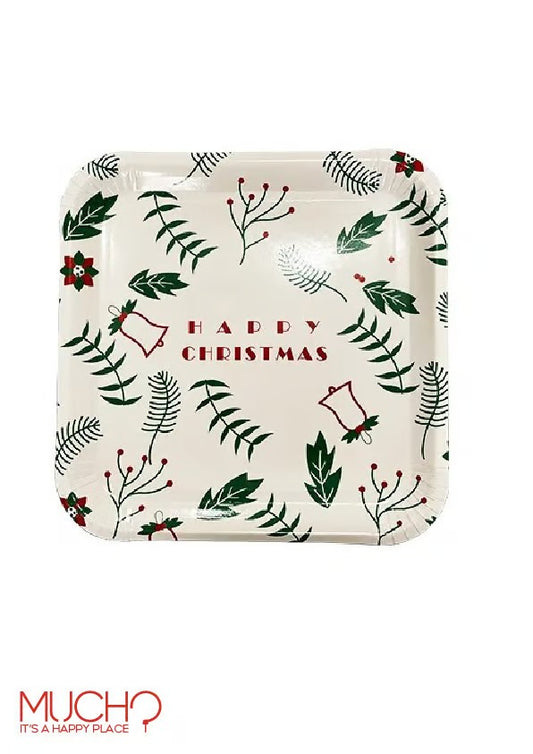 Happy Christmas Plates