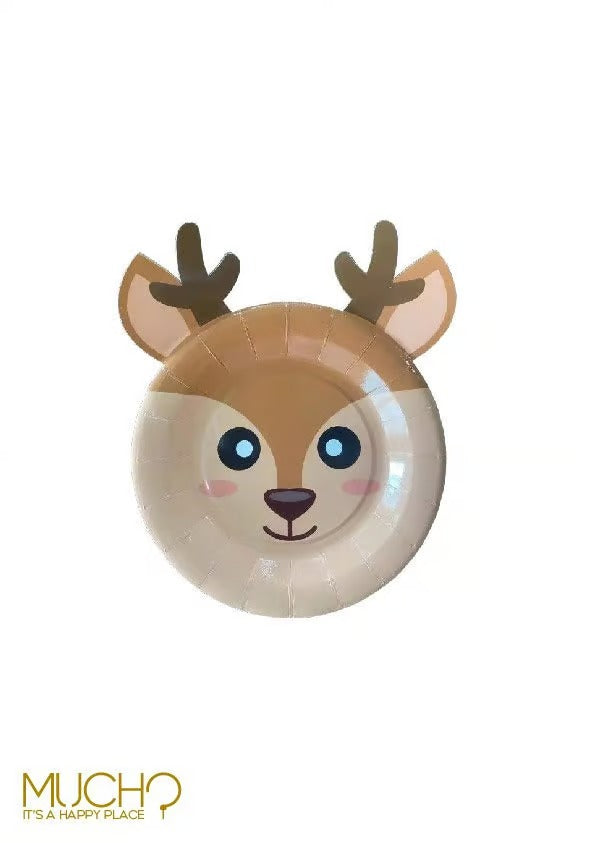 Deer Shape 7 Inch Plates