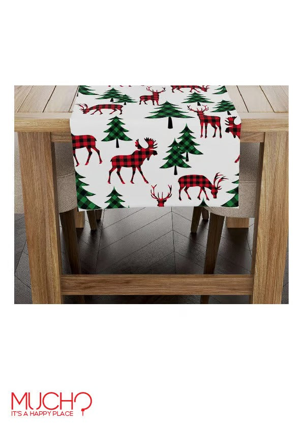 Christmas Checkered Table Runner