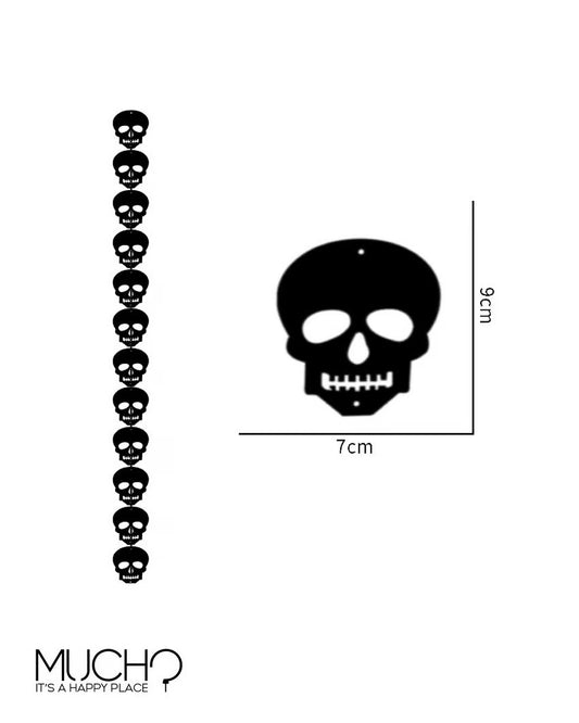 لافتة جمجمة/خفافيش