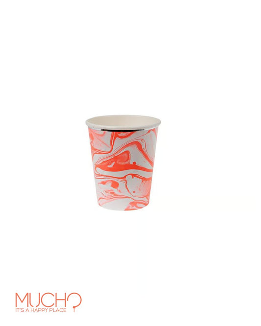 Orange Watercolor Cups
