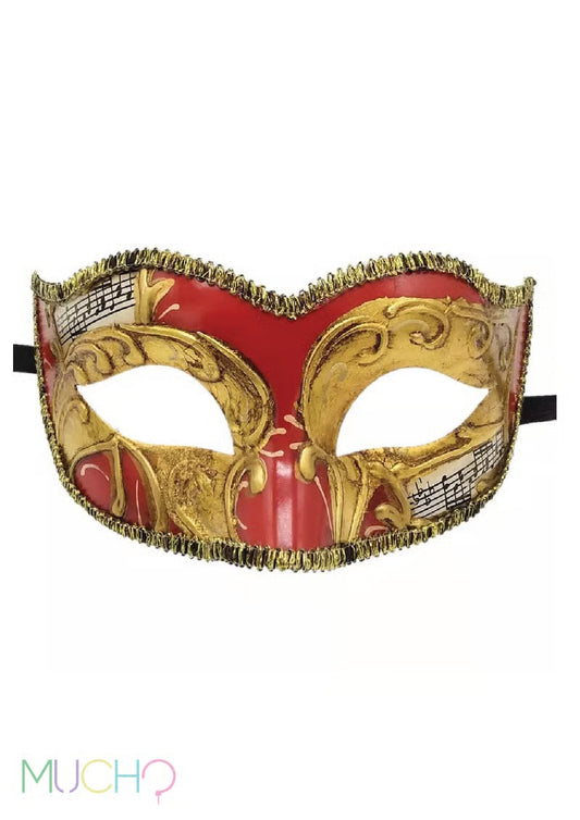 Painted Venetian Ball Masquerade Mask