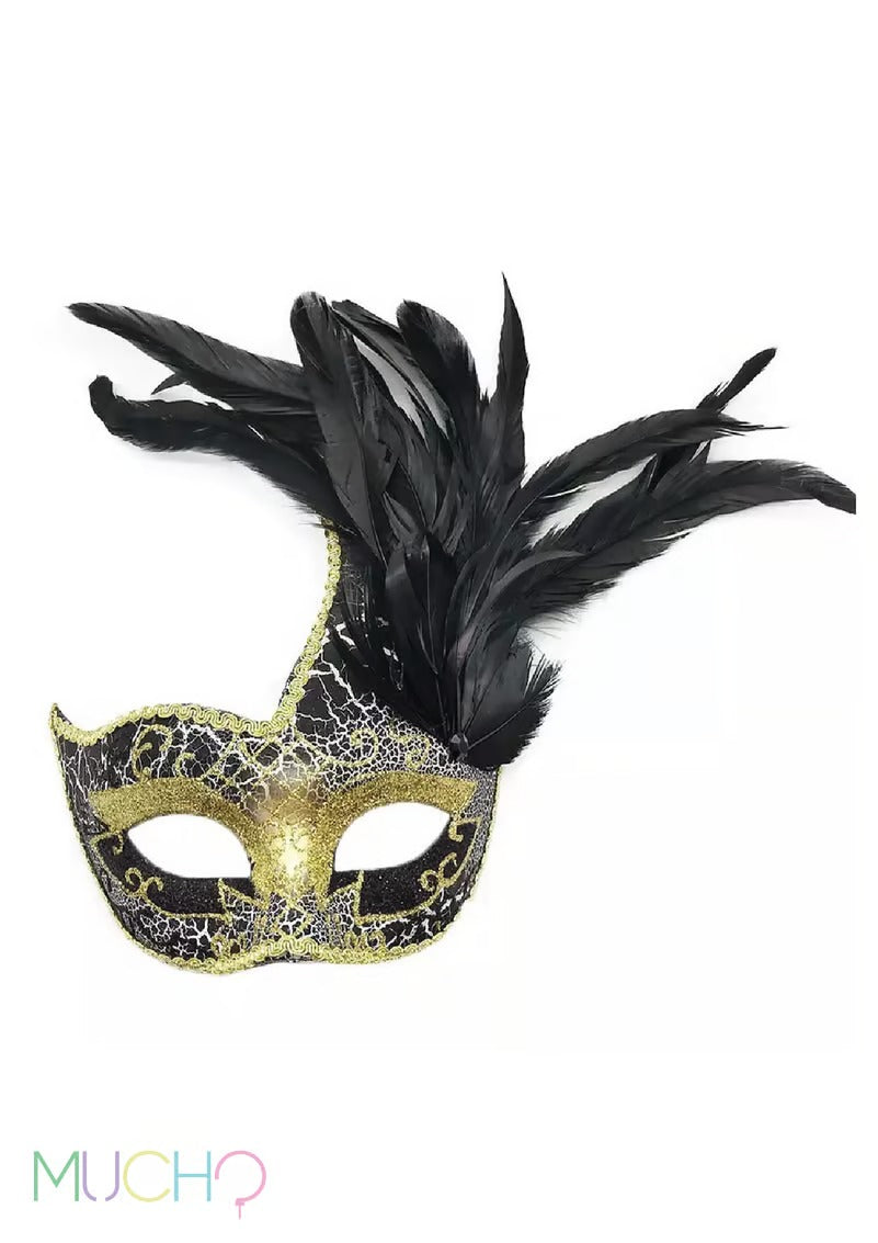 قناع تنكر من الريش ماردي غرا