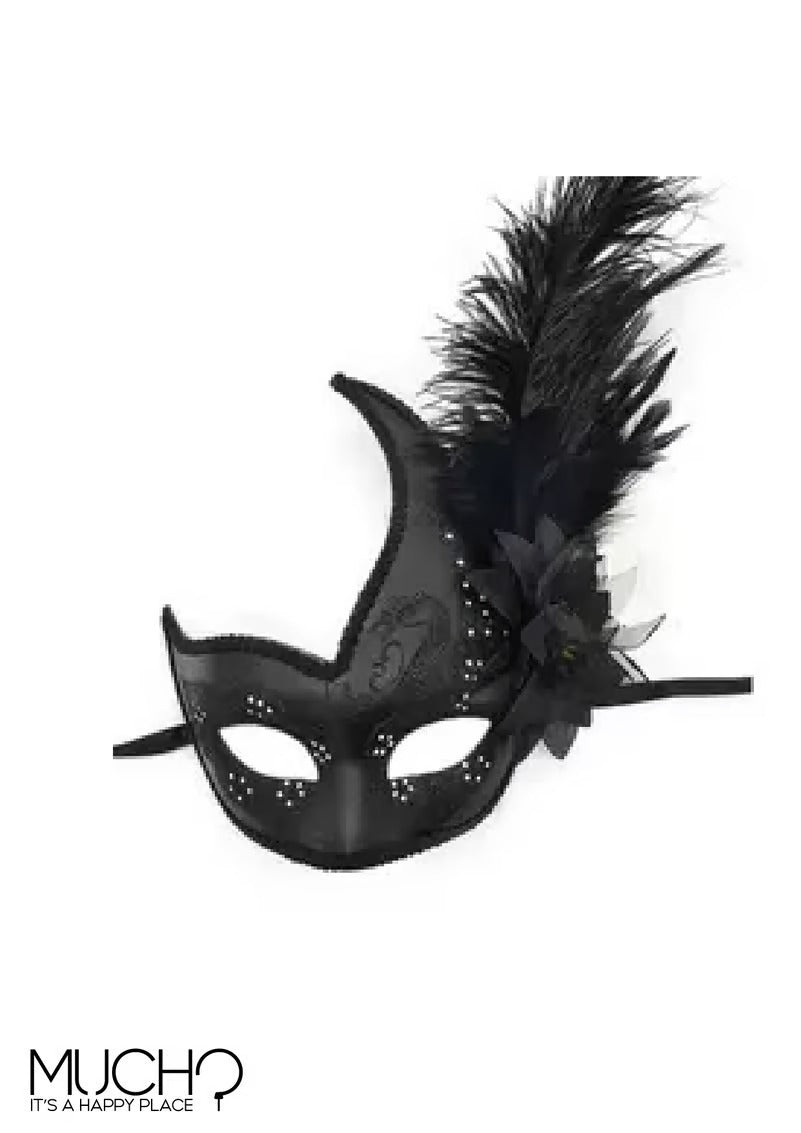 قناع تنكر من الريش ماردي غرا