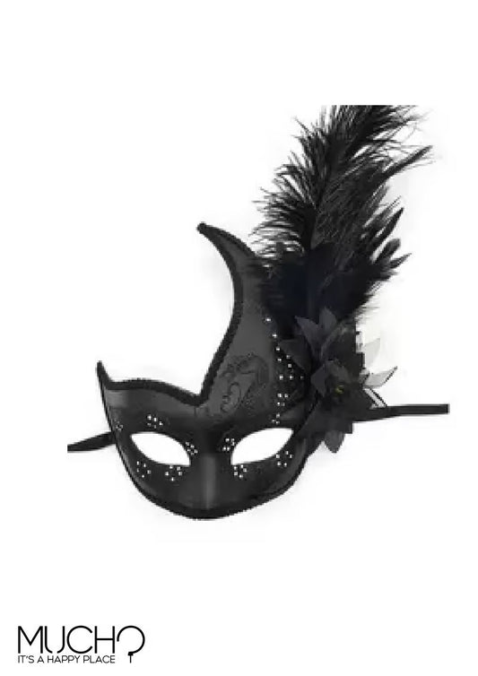 Feather Mardi Gras Masquerade Mask