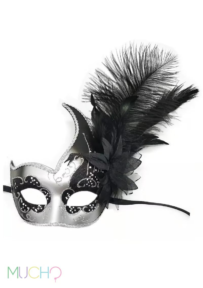 قناع تنكر من الريش ماردي غرا