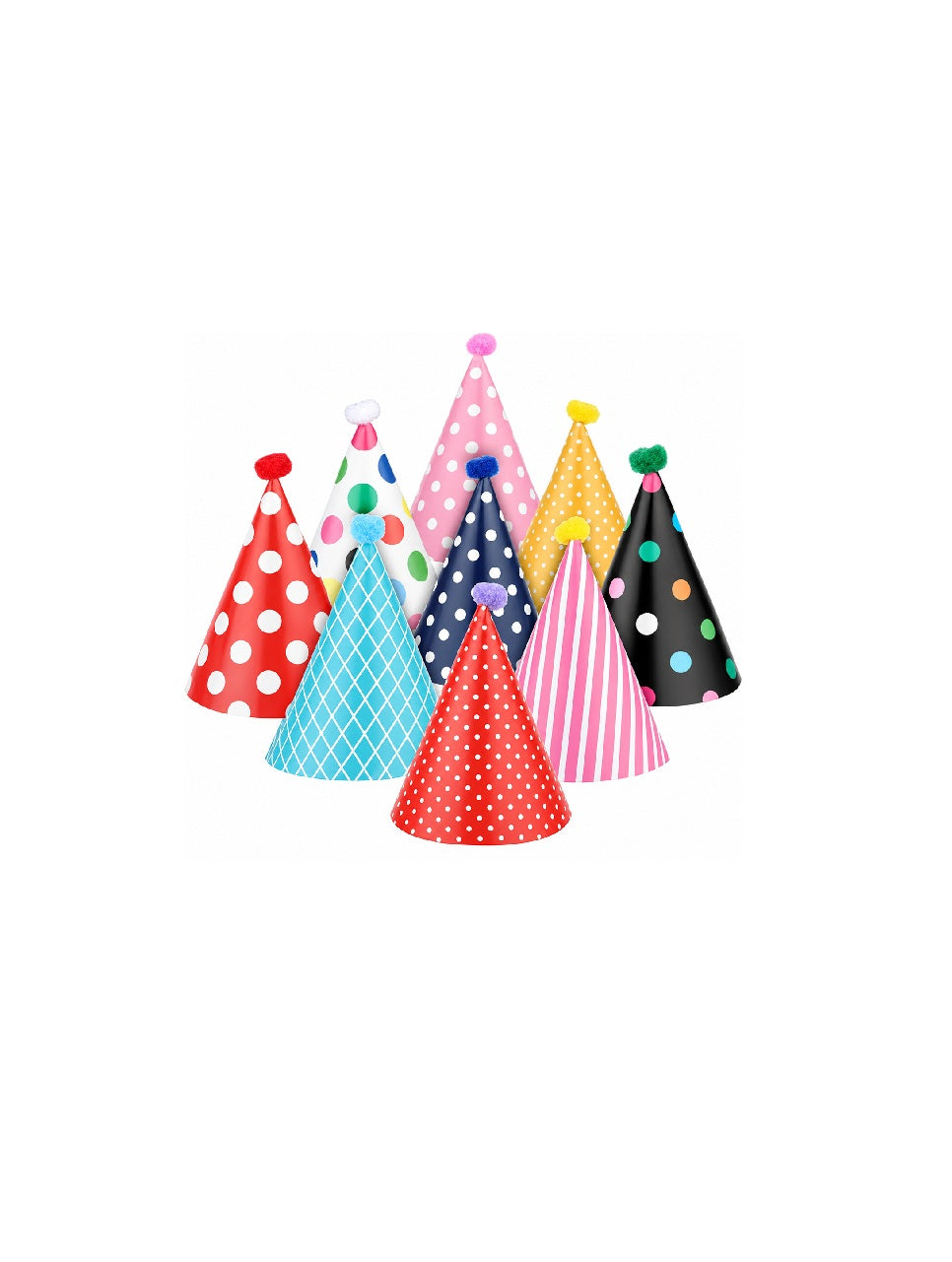 Mini Birthday Toys Hats (Pack of 6)