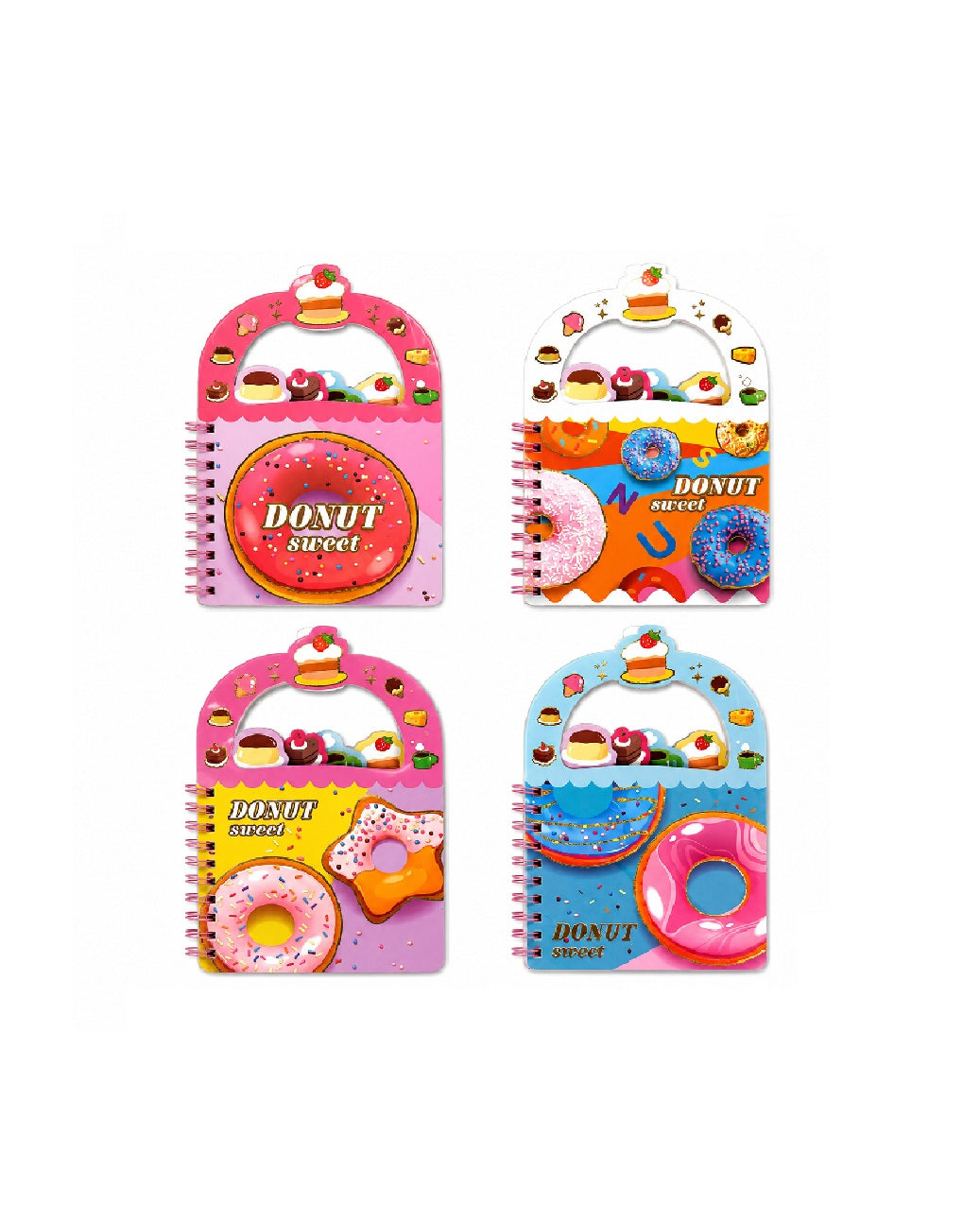 Donuts Mini Agenda Notebook (6 Pieces)