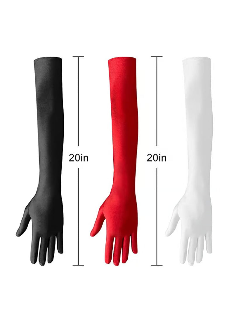 Long Plain Gloves