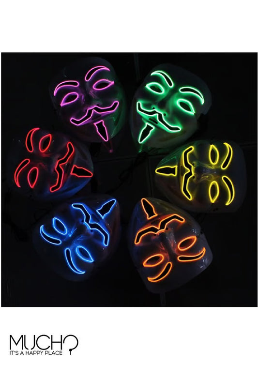Anonymous Hacker LED Light up Mask