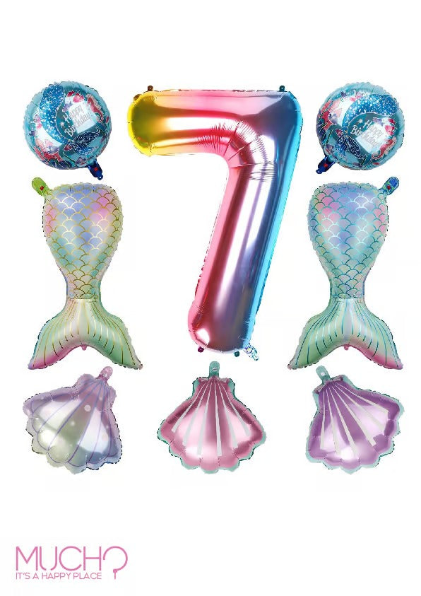 Mermaid Balloons Set