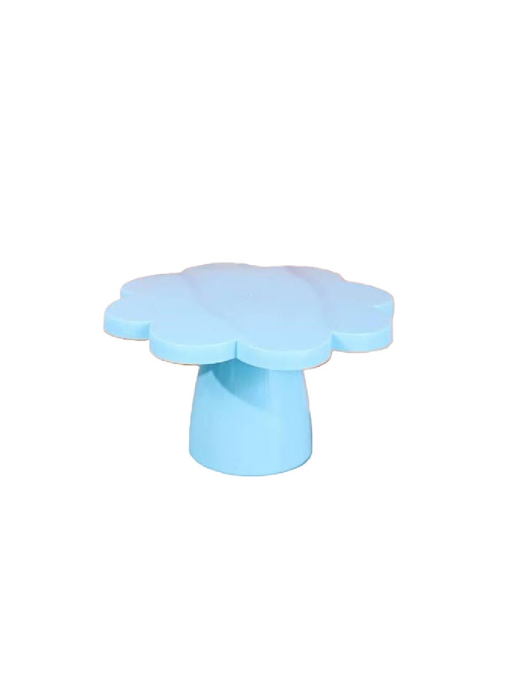 Pastel Blue Floral Dessert Plastic Stand