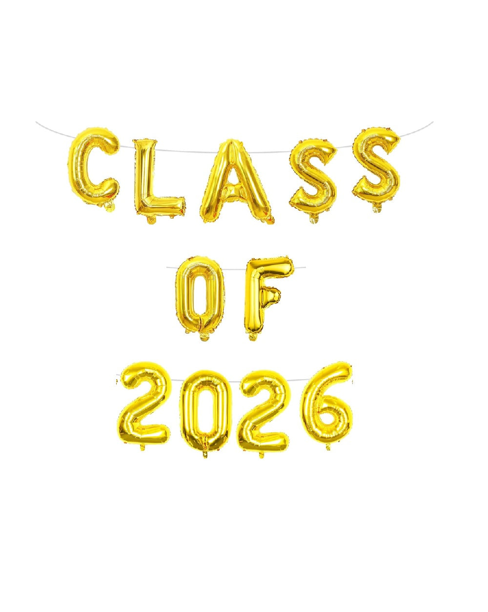 Class of 2026 Balloons Banner