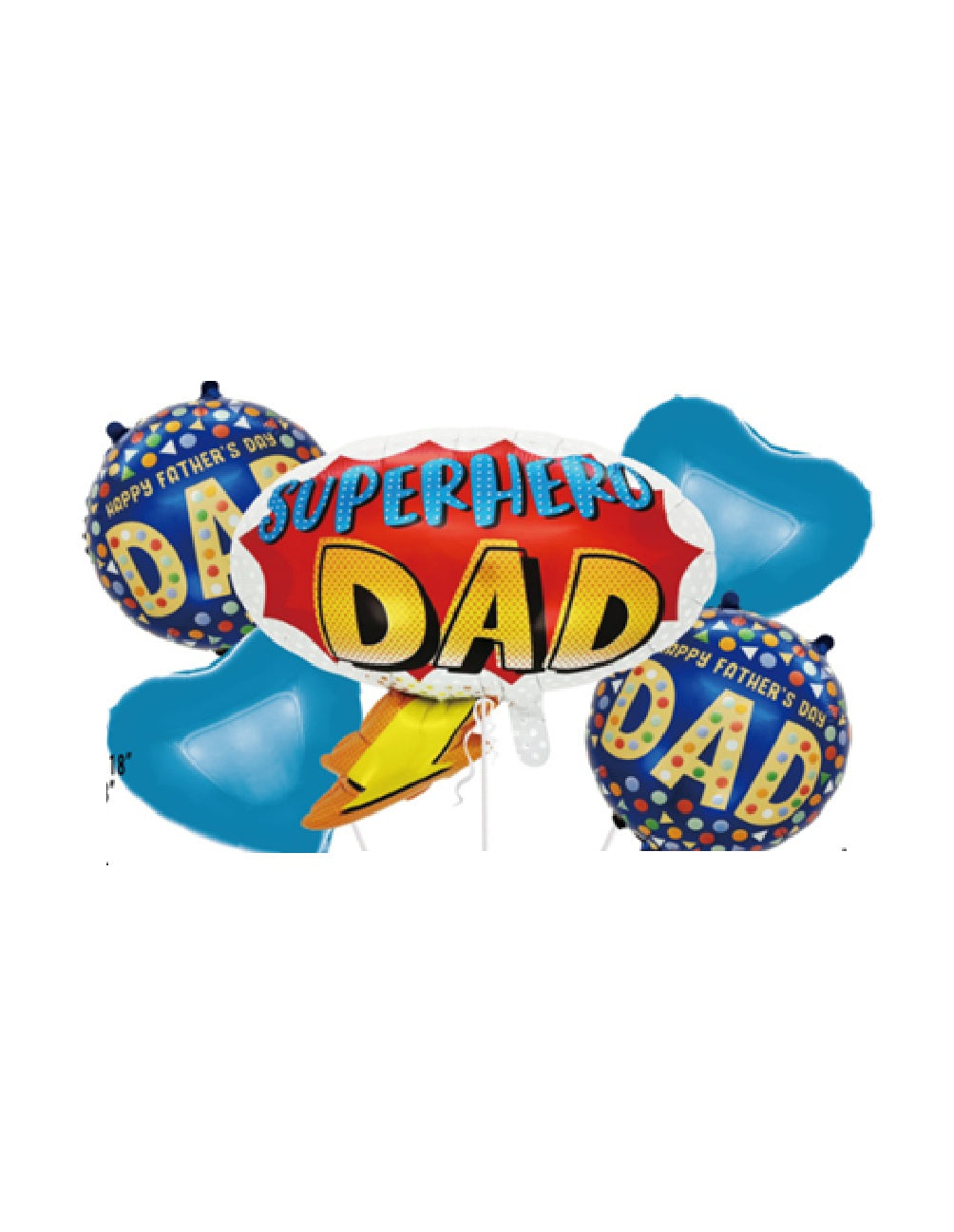 Superhero Dad Balloons Bunch
