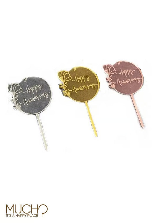 Happy Anniversary Cake Topper
