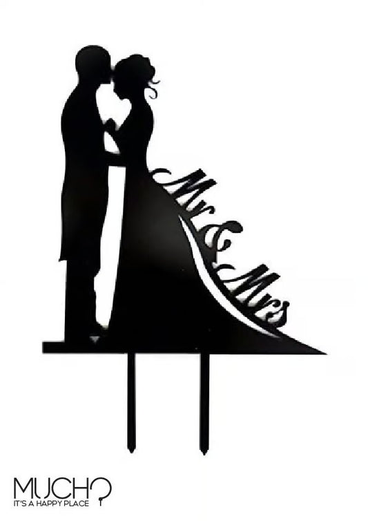 Mr & Mrs Cake Topper