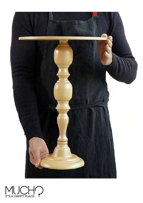 Elegant Metal Beige Cake Stand
