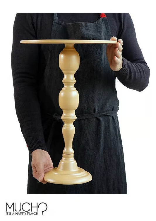 Elegant Metal Beige Cake Stand